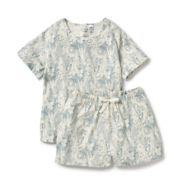 Wilson & Frenchy - Hello Friends Organic Womens Short Sleeved Pyjamas